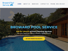 Tablet Screenshot of poolservicebroward.com